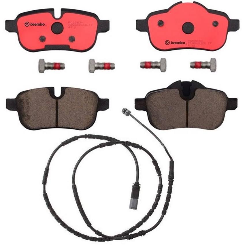 Brembo BMW Brakes Kit - Pads Rear (Ceramic) (with Sensor) 34356792566 - Brembo 2657499KIT